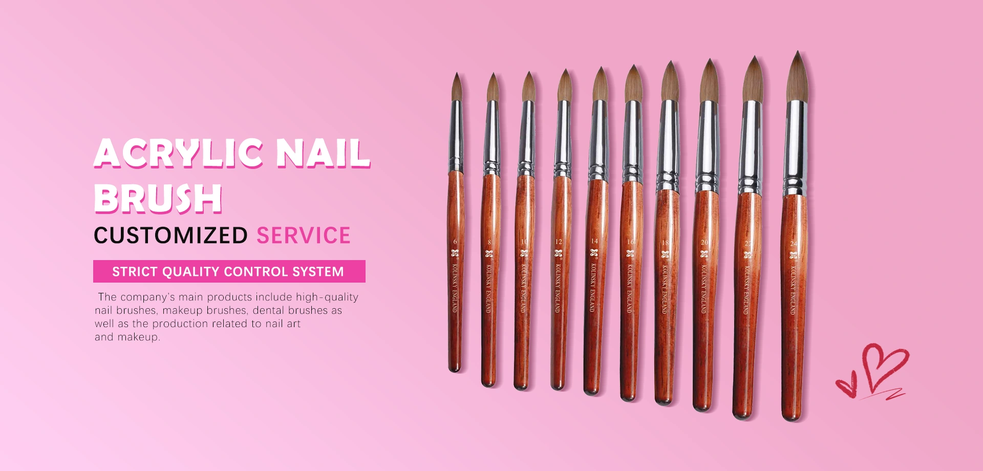 Nhà sản xuất bàn chải móng tay acrylic