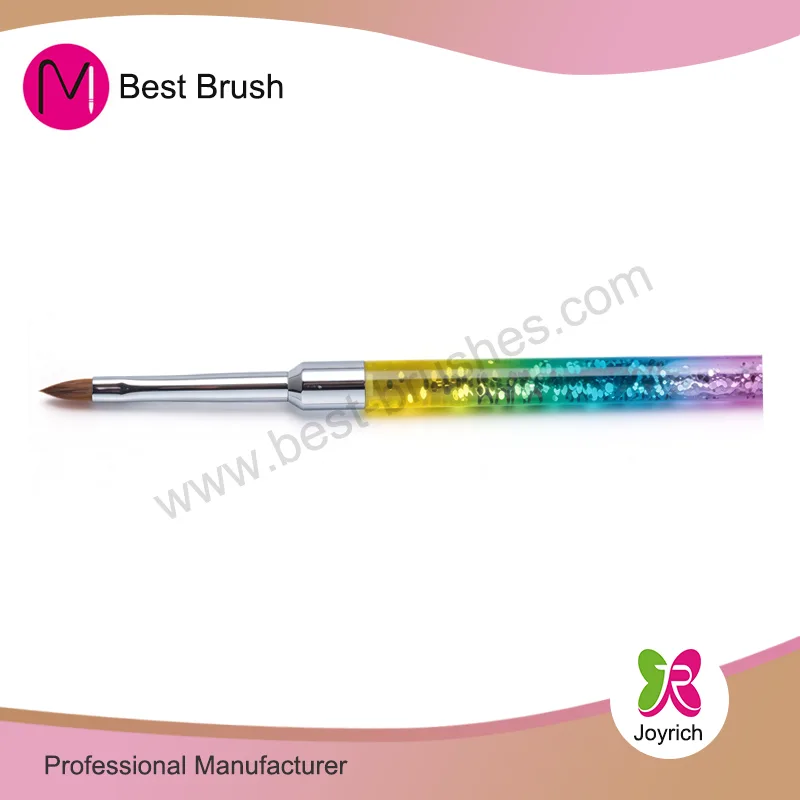 Bàn chải móng tay 3D Sparkle Kolinsky 3 màu