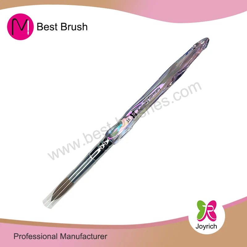 Bàn chải móng tay acrylic Kolinsky mới 2024 rõ ràng