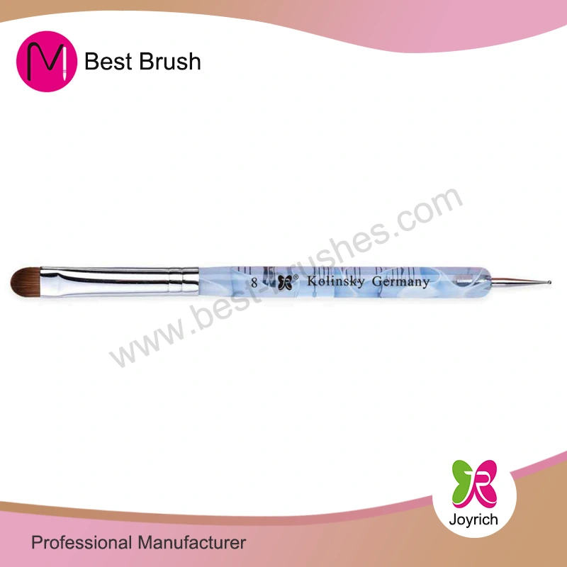 Bàn chải tóc màu xanh acrylic màu xanh nhạt