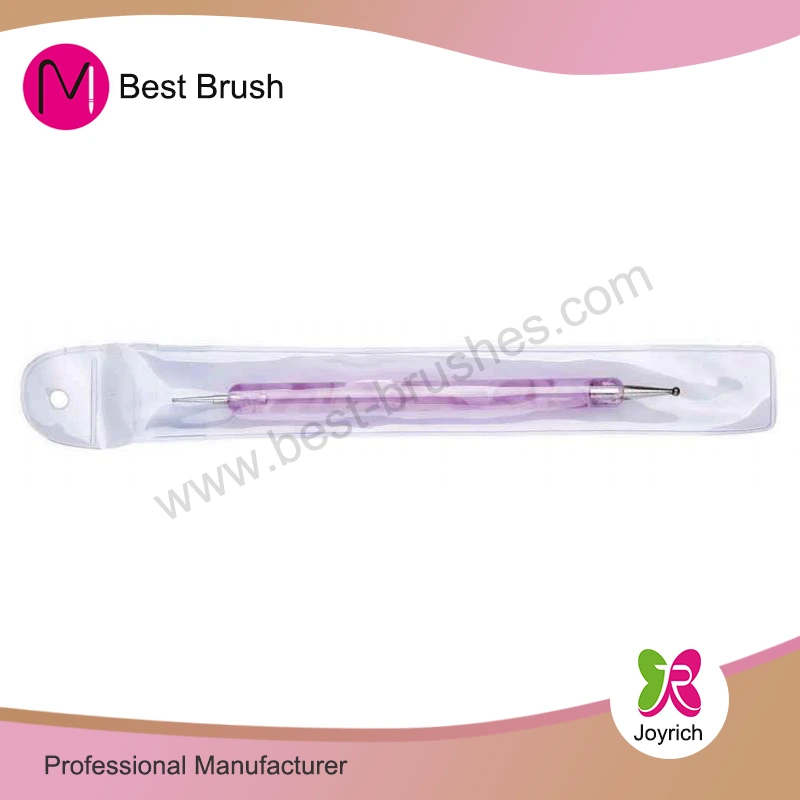 Tay cầm acrylic màu tím công cụ chấm