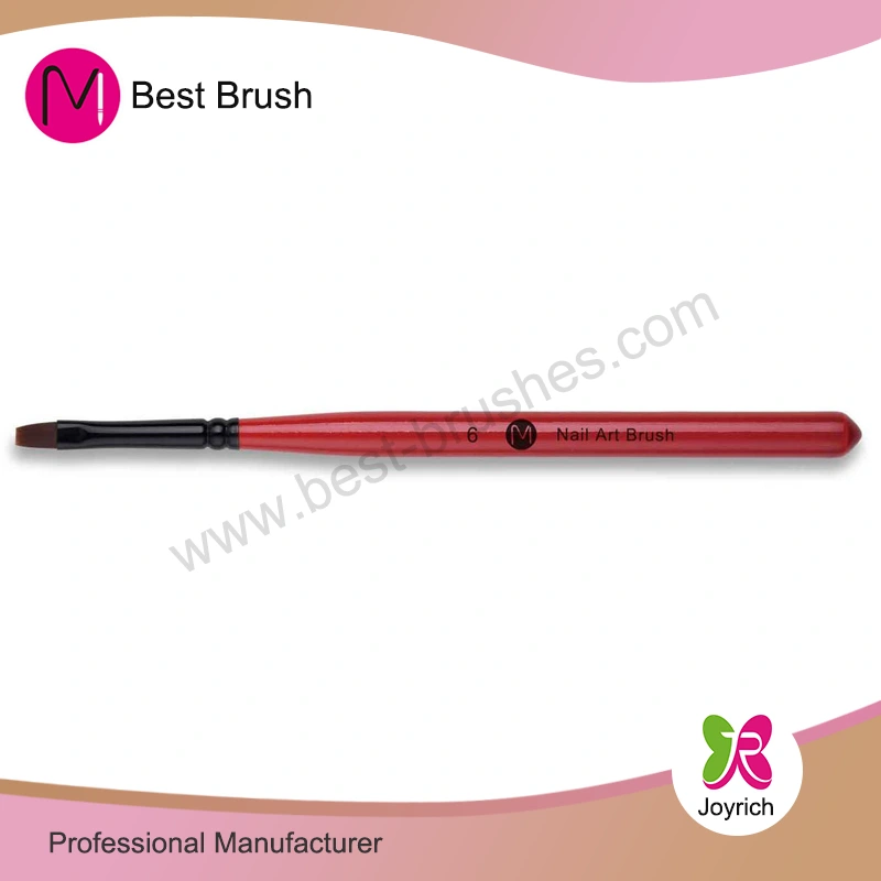 Red bằng gỗ sơn nylon tóc gel bàn chải móng tay