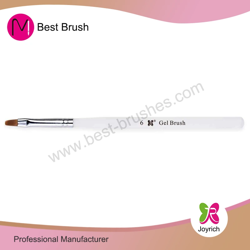 Tay cầm acrylic trắng bàn chải móng tay